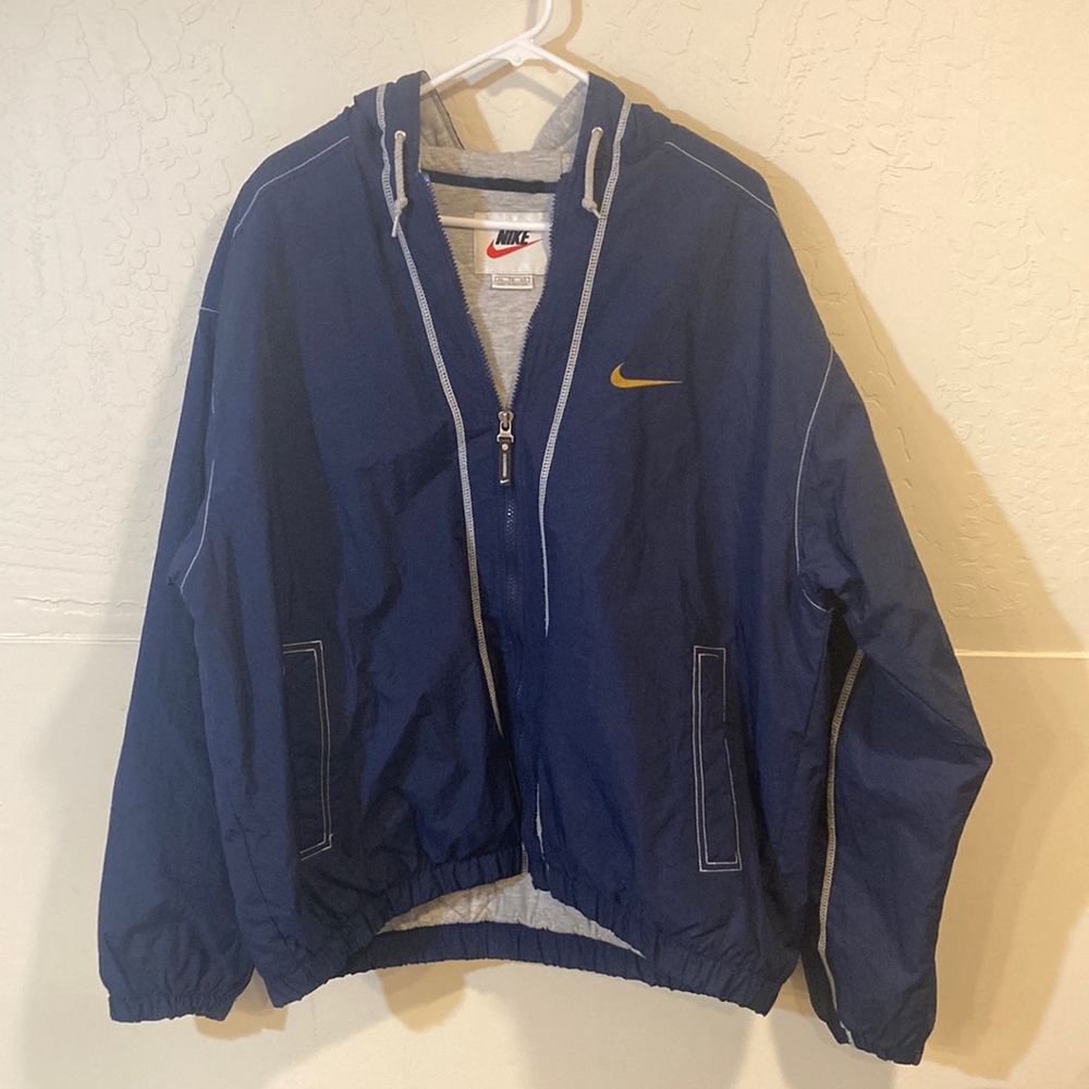 Vintage Nike Quilted Hooded Jacket Coat
